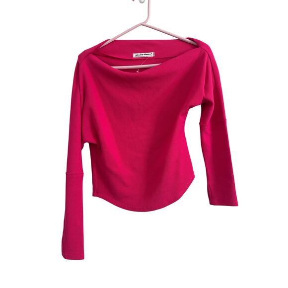 Free People Hot Pink Off The Shoulder Top Size  XS - Picture 1 of 3